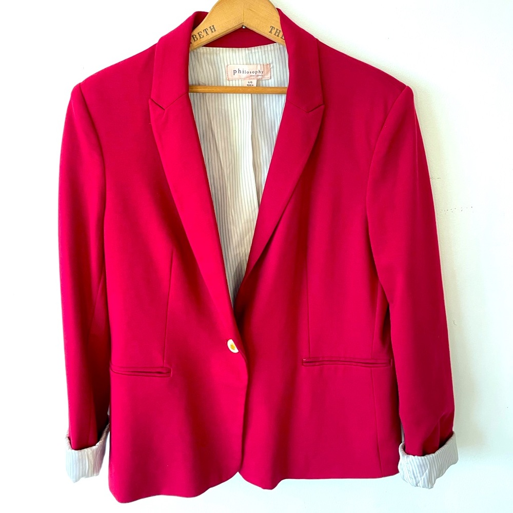 Like new - Red comfy blazer by Philosphy